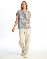 Center Seam Boxy Dolman Top - M137