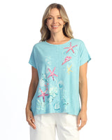 Center Seam Boxy Dolman Top - M137