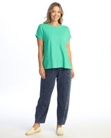 Center Seam Boxy Dolman Top - M137