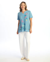 Notch Neck Top - M138