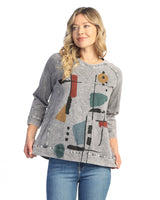 "Chroma" Mineral Washed French Terry Top - M51-2029 - Size 1X