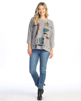 "Chroma" Mineral Washed French Terry Top - M51-2029 - Size 1X