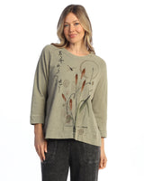 Mineral Washed French Terry Top - M51-
