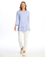 Jess & Jane Floral Print Layered Tunic Top - M66