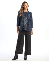 "Antigua" Mineral Washed Double Gauze Boxy Top - M94-2163