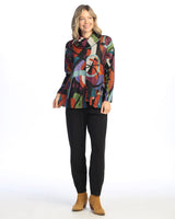 "Ponderosa" French Brush Turtleneck Tunic Top with Pocket - NB3-1963