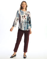 "Aurelia" Round Neck Top with Round Hem - PS8-2130