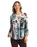 "Aurelia" Round Neck Top with Round Hem - PS8-2130