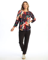"Astra" Round Neck Top with Round Hem - PS8-2133