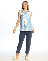 Quill Texture Sleeveless Top - QT1-