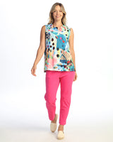 Quill Texture Sleeveless Top - QT1-