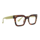 RAZ | Brown Green Stripes | Lime Green