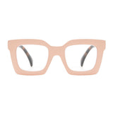 FIONA | Matte Peach | Tortoise Temples | Blue Light
