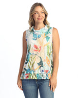 Crushed Cowl Neck Sleeveless Top - SC2