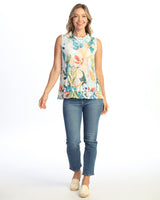 Crushed Cowl Neck Sleeveless Top - SC2