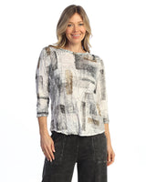 Crushed 3/4 Sleeve Top - SC4
