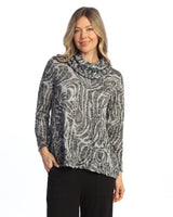 Crushed Cowl Neck Top - SC7