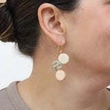 Ivory Triple Stacked Earring