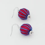 Pink Thread Wrapped Earring