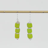 Lime Zuba Cube Earring