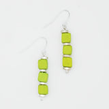 Lime Zuba Cube Earring