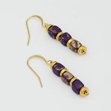 Purple Inspire Bead Earring