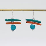 Coral Skylar Coastal Aura Earrings