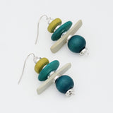 Turquoise and Yellow Radiance Earrings