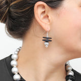 Black and Silver Amaris Earrings