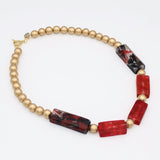 Red Frosted Fusion Necklace