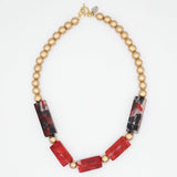 Red Frosted Fusion Necklace