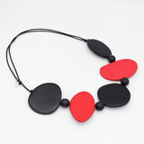 Crimson Pop Statement Necklace