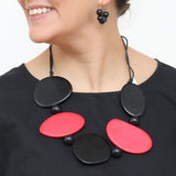 Crimson Pop Statement Necklace