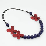 Red Woodland Wings Necklace