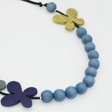 Blue Woodland Wings Necklace