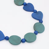 Marina Blue Heartgrain Necklace