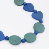 Marina Blue Heartgrain Necklace