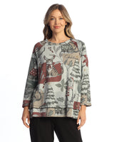 "Starlight" Fleece Raglan Sleeve Top - SF7-2126