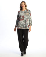 "Starlight" Fleece Raglan Sleeve Top - SF7-2126