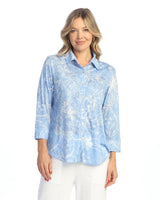 Button Down Shirt with 3/4 Cuff Sleeve - SG1-