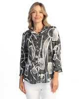 Button Down Shirt with 3/4 Cuff Sleeve - SG1-