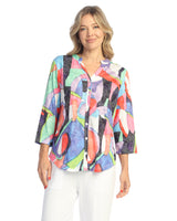 Mandarin Collar Button Down Shirt - SG2-