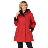 Reversible Hooded Rain Coat in Red - SJ2606RW-1