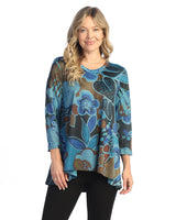 “Lullaby” Slinky-Like Knot Hi-Low Tunic Top - SK2-1976