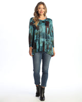 “Lumina” Slinky-Like Knot Hi-Low Tunic Top - SK2-2140 - Limited Sizes!