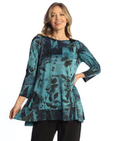 Slinky-Like Knit Round-Neck Raglan Sleeve Tunic - SK6