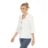 Ultra Lightweight Waffle Jacket in White - SW-234-WHT