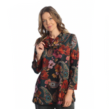 French Brushed Knit Mock Neck Tunic - FB4