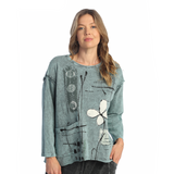 Mineral Washed Drop Shoulder Top - M111