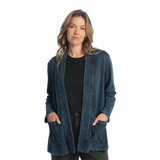 Mineral Washed Open Cardigan - M90